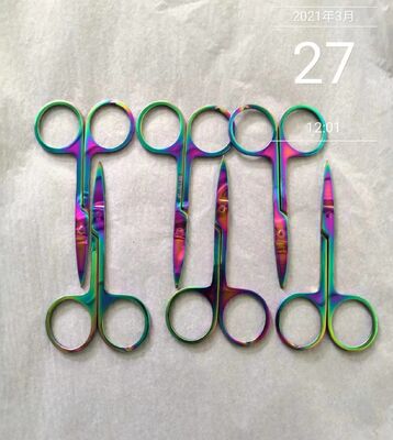 일상생활용 녹 방지 및 매끄러운 표면을 갖춘 멀티 컬러 PVD 진공 코팅 가위