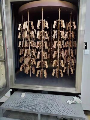 잠금 부품용 부식 방지 코팅, 높은 내마모성 및 완전 자동 제어 시스템을 갖춘 PVD 진공 코팅기