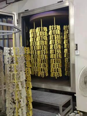 잠금 부품용 부식 방지 코팅, 높은 내마모성 및 완전 자동 제어 시스템을 갖춘 PVD 진공 코팅기