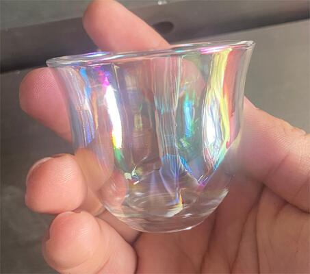유리 가구 PVD 코팅 기계, 밝은 색상 진공 접착 장비 유리 컵 및 병
