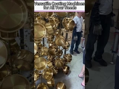 고 분비 속도 유리 가구 유리 결정 PVD 진공 코팅 기계 금 색상